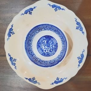 Americana blue and white porcelain Dishware